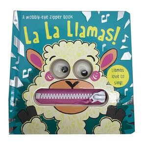 La La Llama! Wobbly Eye Zipper Board Book for‎ Toddlers and Young Children